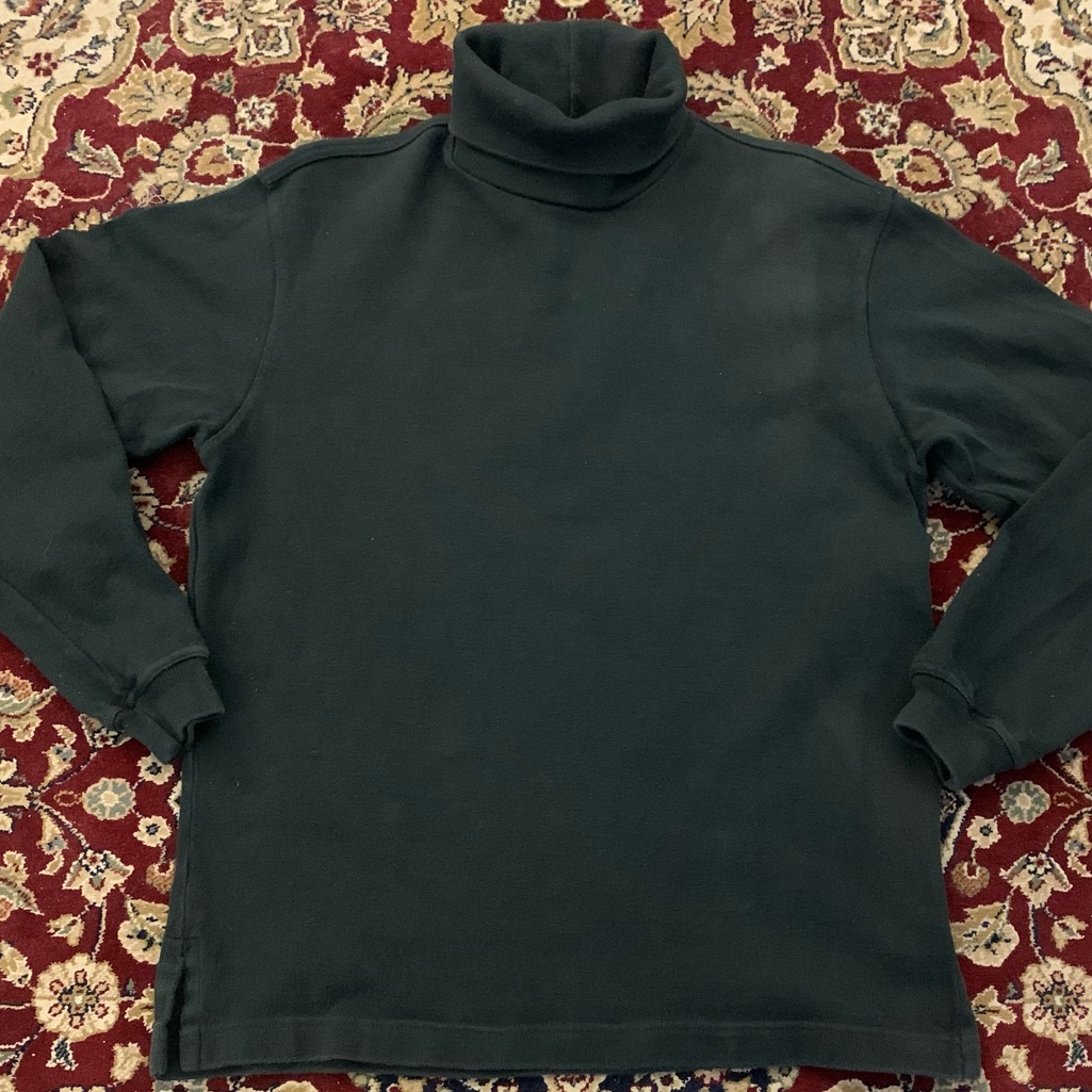 Landsâ End Heavy Cotton Turtleneck